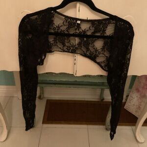 Black Lace Bolero Shrug